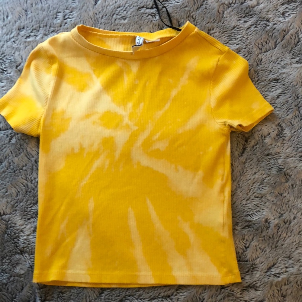 bleach tie die h&m crop top